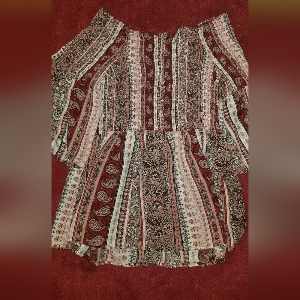 No Comment Paisley Print Top